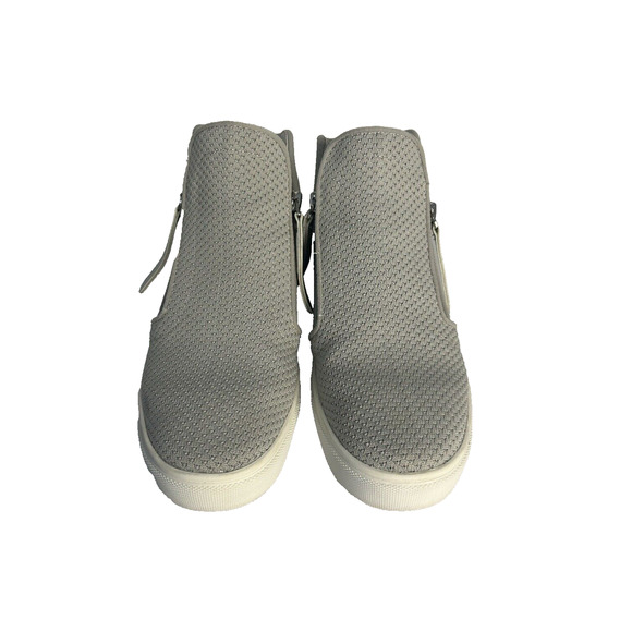 Steve Madden Click Wedge Bootie Women's Zip Up High Top Sneaker Gray Size 8 - Picture 5 of 10